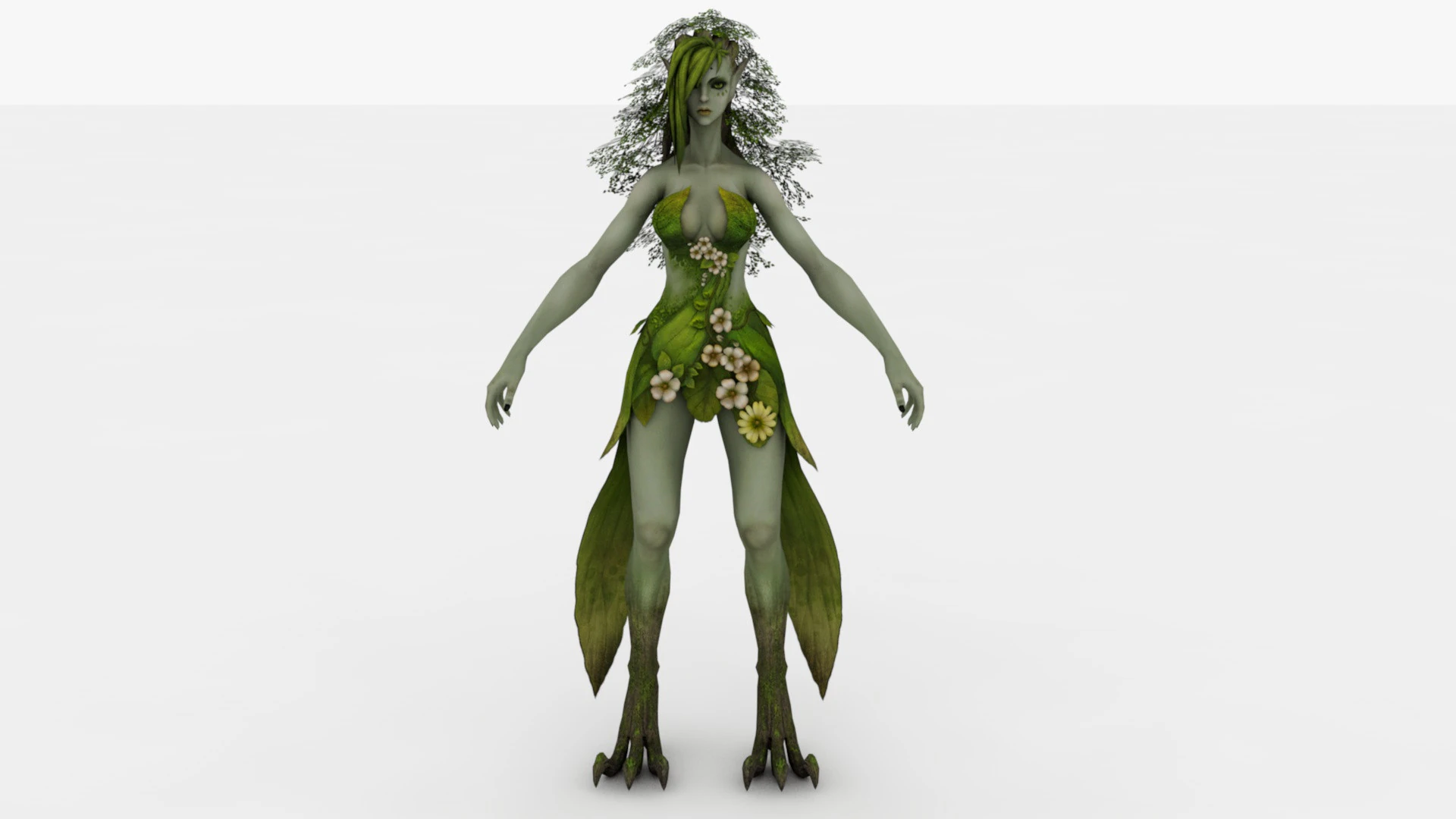 Dryad 3D Model .c4d .max .obj .3ds .fbx .stl .blend 