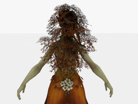 드라이어드 3D 모델