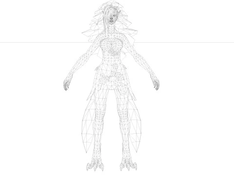 드라이어드 3D 모델