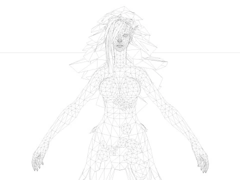 드라이어드 3D 모델