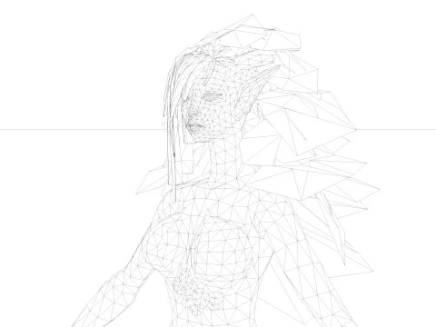 드라이어드 3D 모델