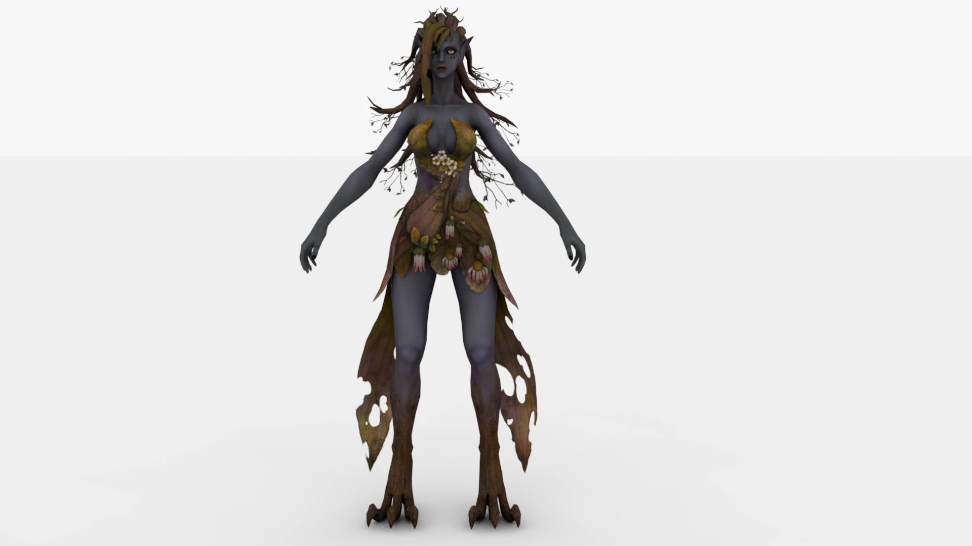 Dryad 3D Model .c4d .max .obj .3ds .fbx .stl .blend 