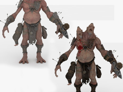 Two-Head Monster 3D Model