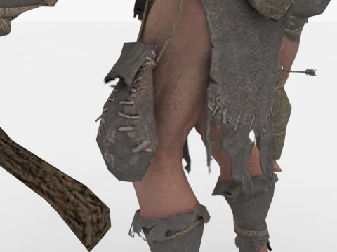 머리가 두 개인 괴물 3D 모델