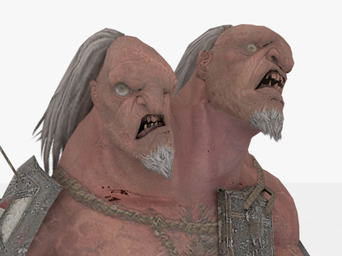 Two-Head Monster Model 3D