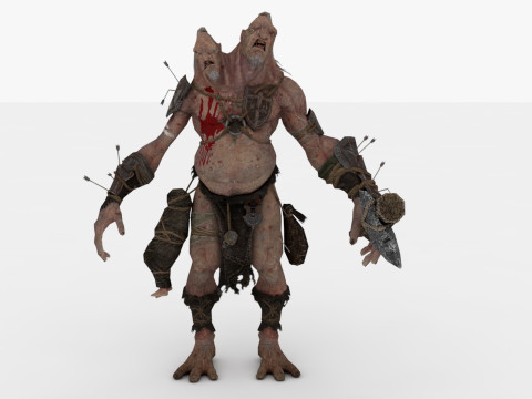 Two-Head Monster Model 3D