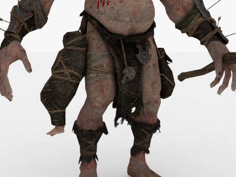 Two-Head Monster Model 3D