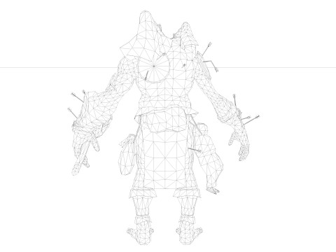 Two-Head Monster Model 3D