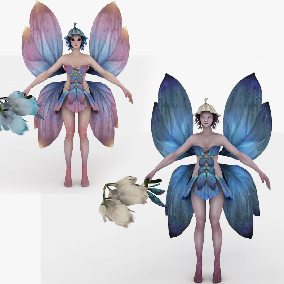 Fairy 3D Model .c4d .max .obj .3ds .fbx .stl .blend 