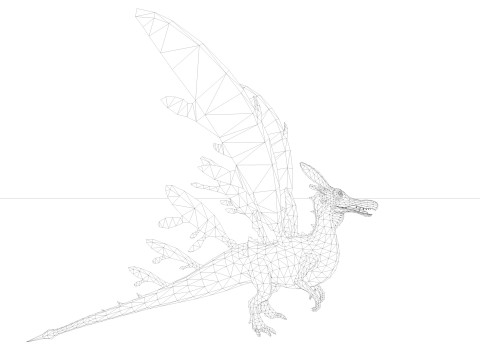Fairy Dragon Model 3D