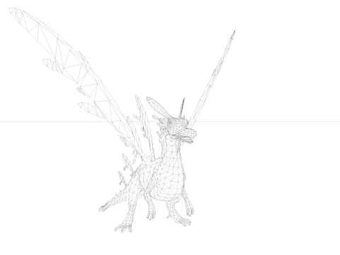 Fairy Dragon 3D Model