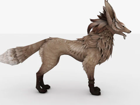 3in1 Fox 3D Model