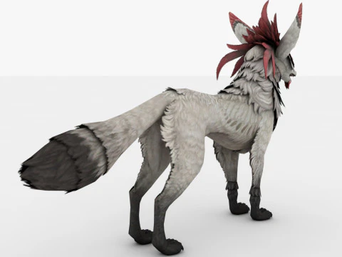 3in1 Fox 3D Model