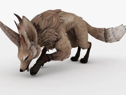 3in1 Fox 3D Model