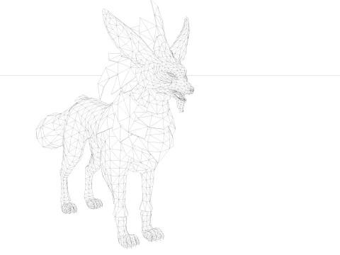 3in1 Fox 3D Model