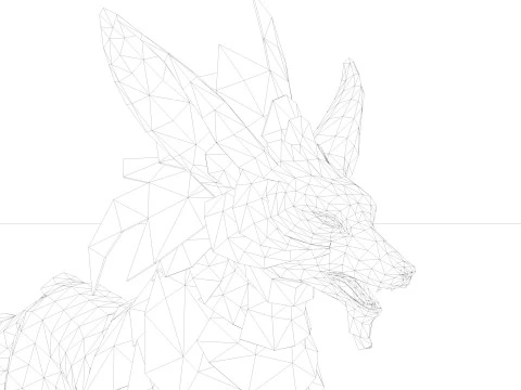 3in1 Fox 3D Model