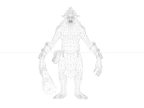 Makhluk Rakasa Model 3D