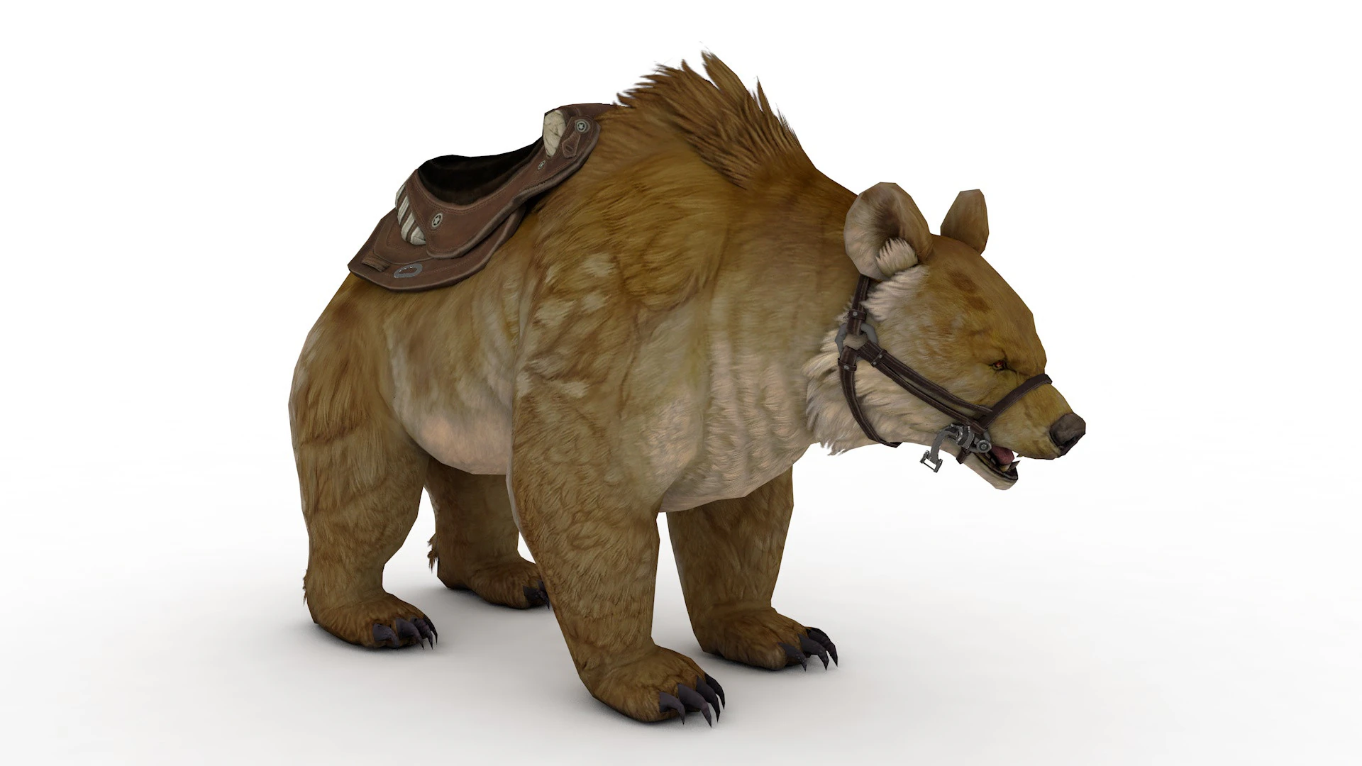 Brown Bear 3D Model .c4d .max .obj .3ds .fbx .stl .blend