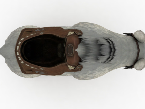 White polar BEAR Rigged 3D Model