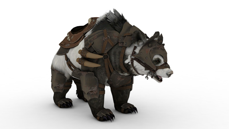 PANDA BEAR 3D Model .c4d .max .obj .3ds .fbx .stl .blend