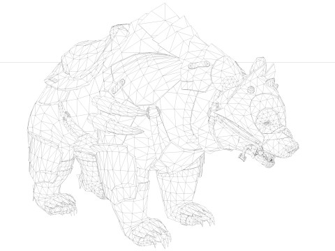 PANDA BEAR 3D Model