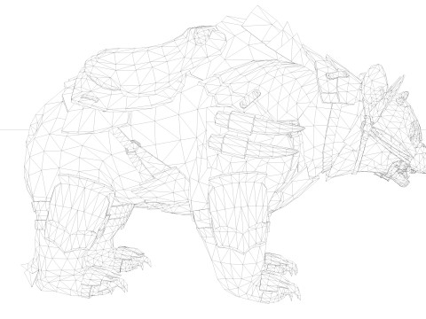 PANDA BEAR 3D Model
