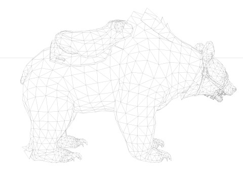 Panda BEAR Rigged Modèle 3D