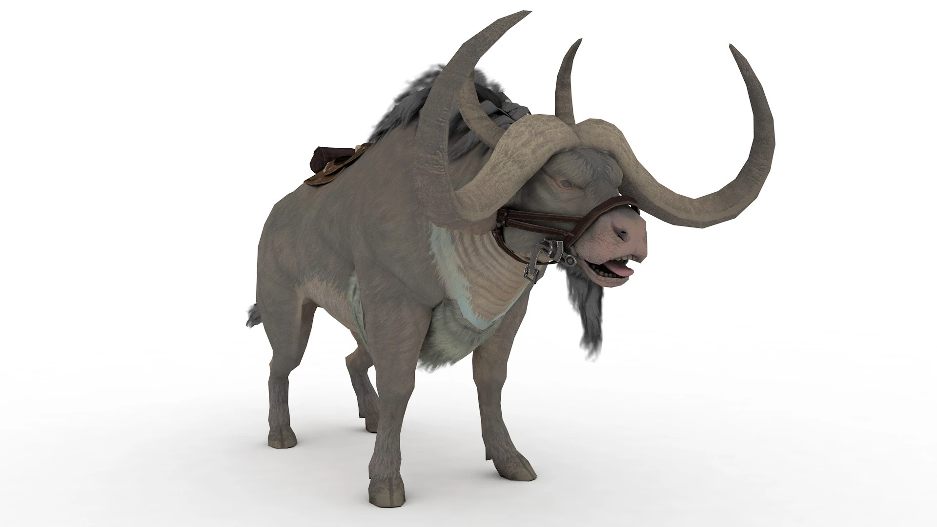 Buffalo Rigged and Animated 3D Model .c4d .max .obj .3ds .fbx .stl .blend 