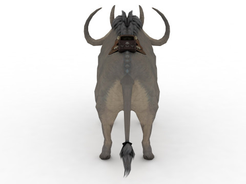 Buffalo Rigged and Animated 3D Model