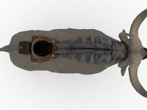 Buffalo Rigged and Animated 3D Model