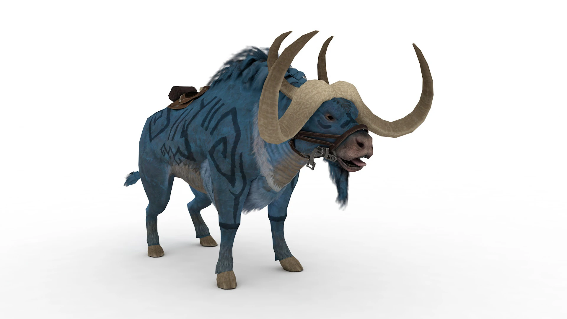 Buffalo 3D Model .c4d .max .obj .3ds .fbx .stl .blend 