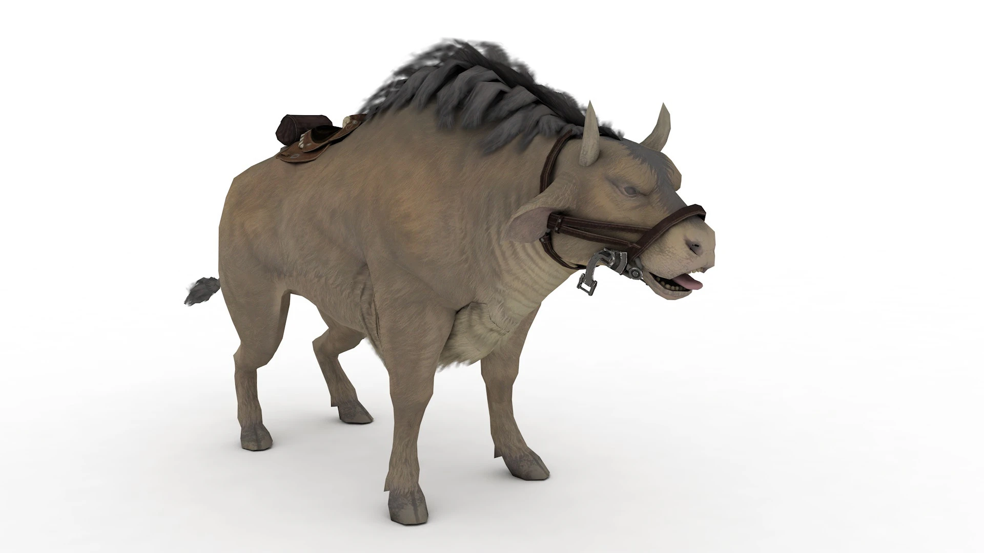 Buffalo 3D Model .c4d .max .obj .3ds .fbx .stl .blend 