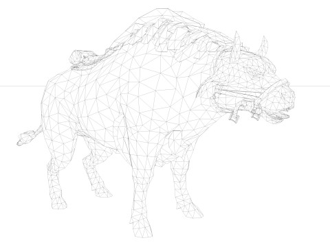 Buffalo 3D-Modell