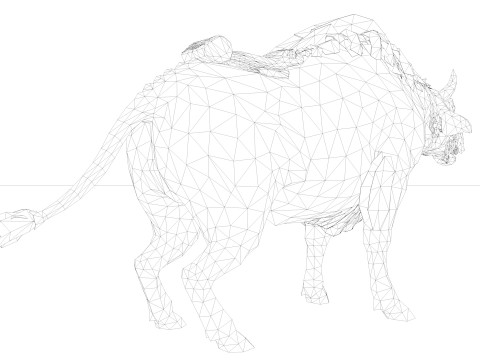 Buffalo 3D-Modell