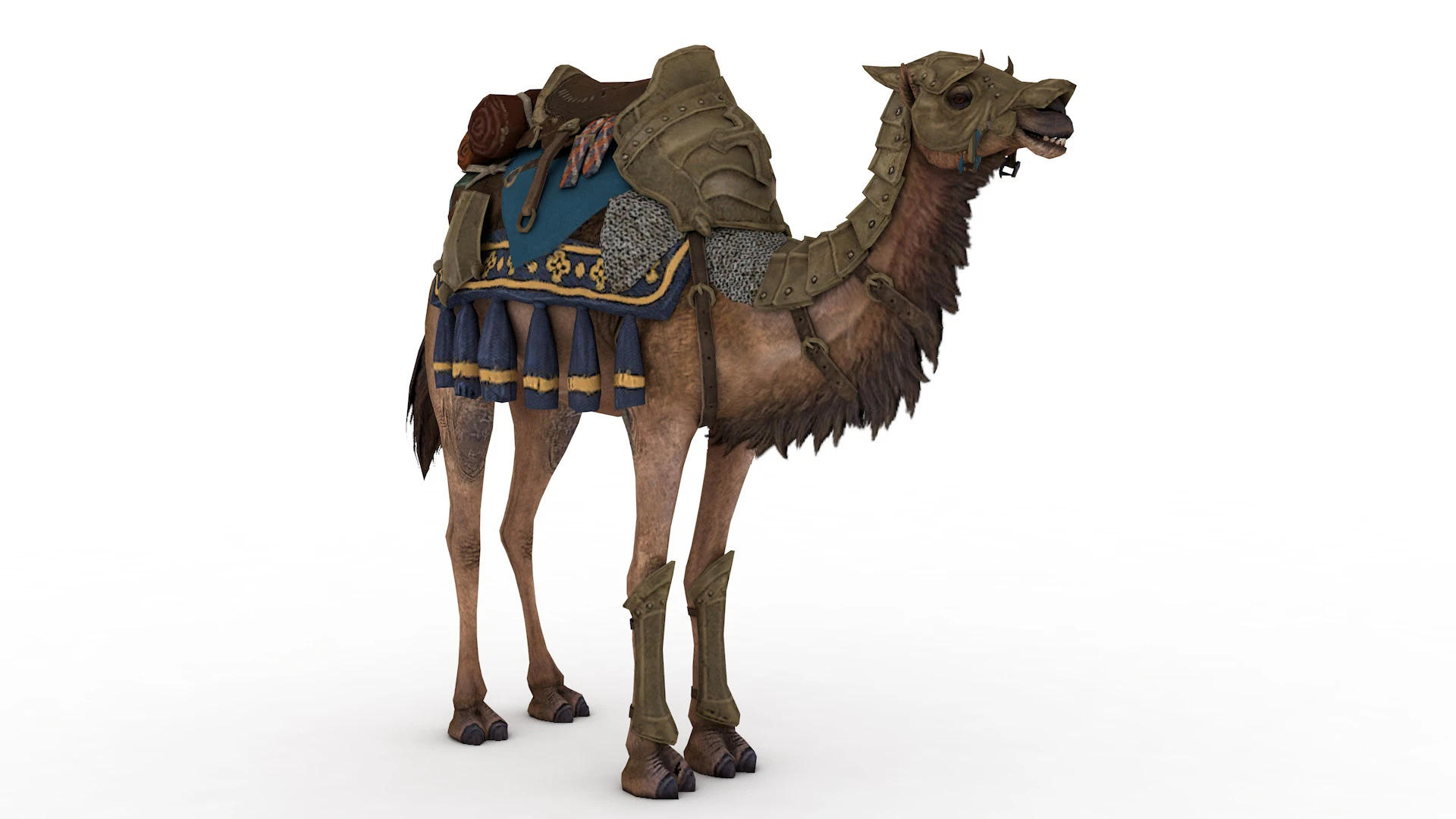 Camel Rigged and Animated 3D Model .c4d .max .obj .3ds .fbx .stl .blend 