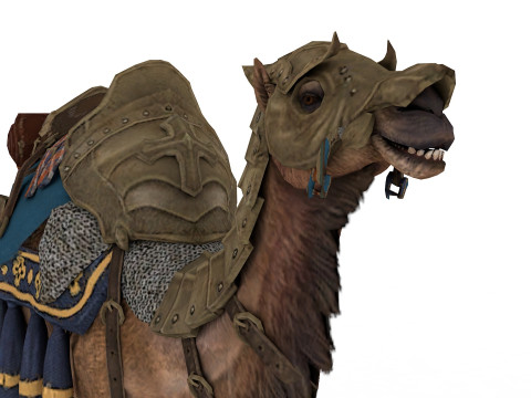 Camel Rigged and Animated Modèle 3D