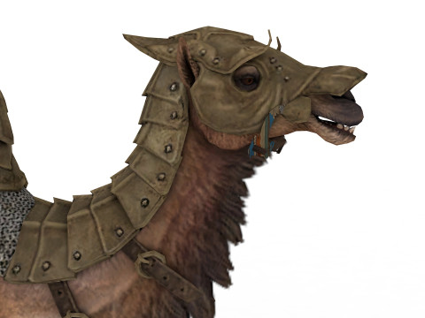 Camel Rigged and Animated Modèle 3D