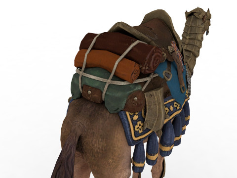 Camel Rigged and Animated Modèle 3D