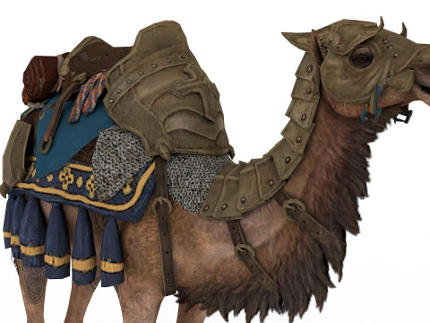Camel Rigged and Animated Modèle 3D