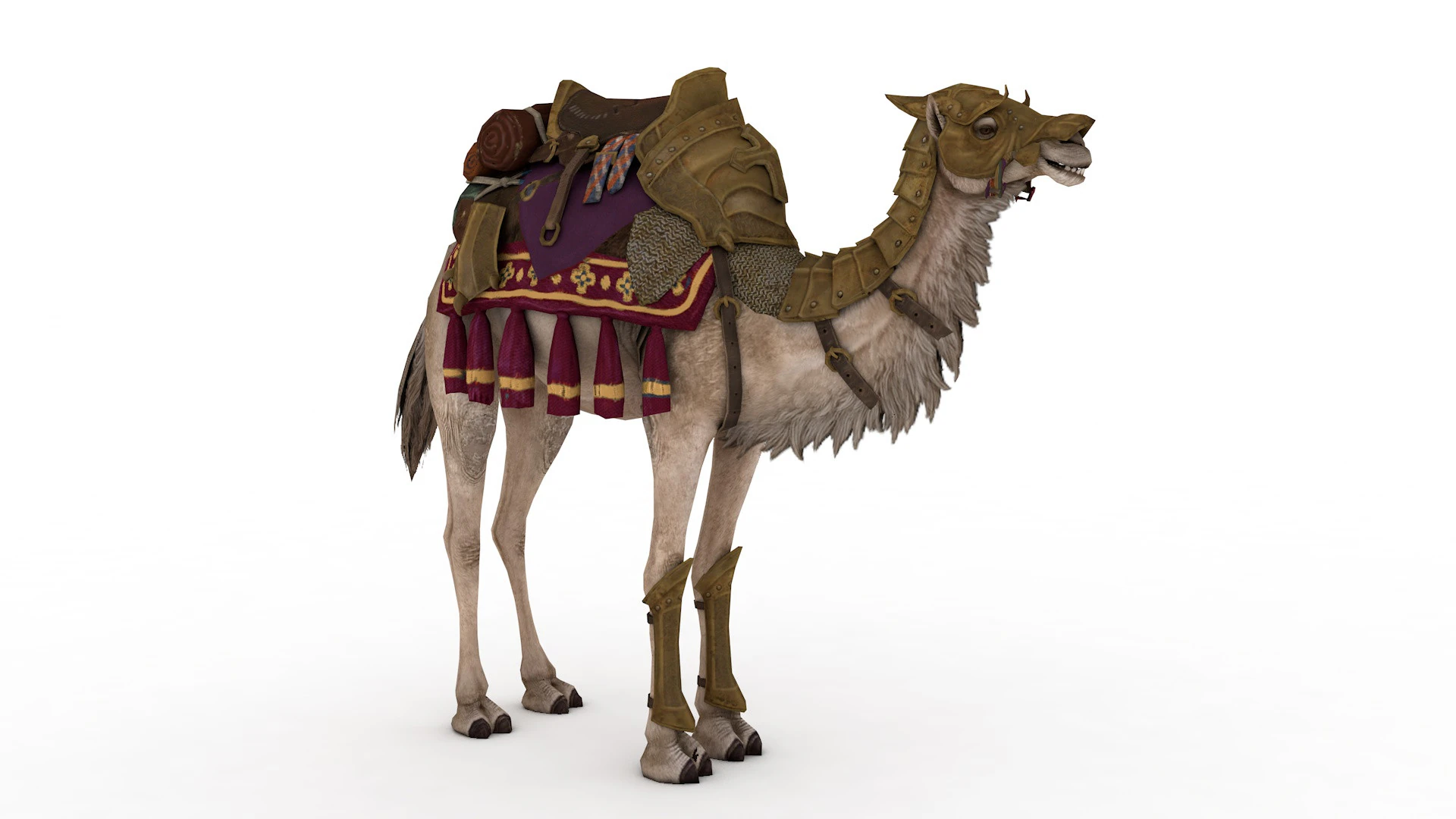 Camel Rigged and Animated 3D Model .c4d .max .obj .3ds .fbx .stl .blend 