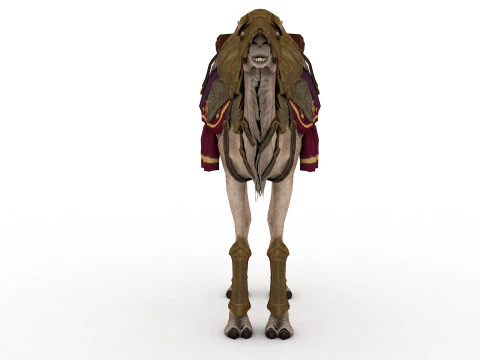 Camel Rigged and Animated 3D Model