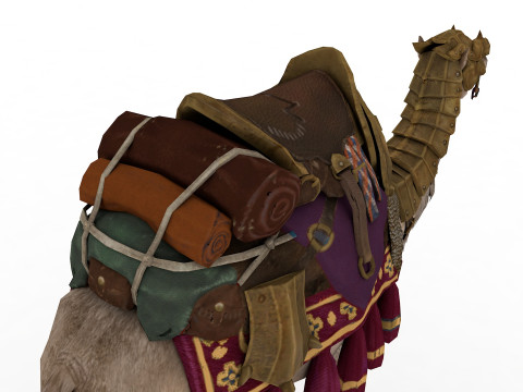 Camel Rigged and Animated Model 3D
