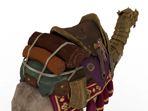Camel Rigged and Animated 3D Model