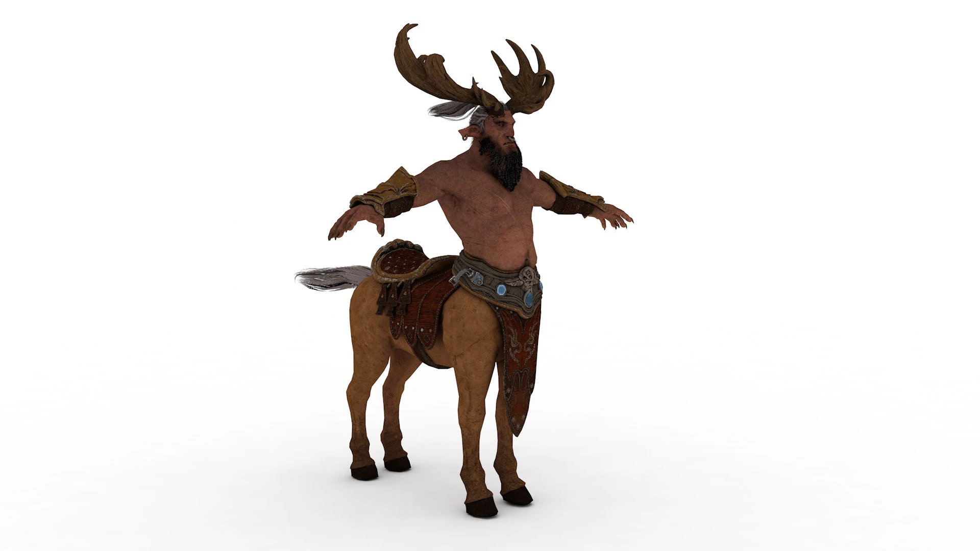 Centaur Rigged and Animated 3D Model .c4d .max .obj .3ds .fbx .stl .blend 
