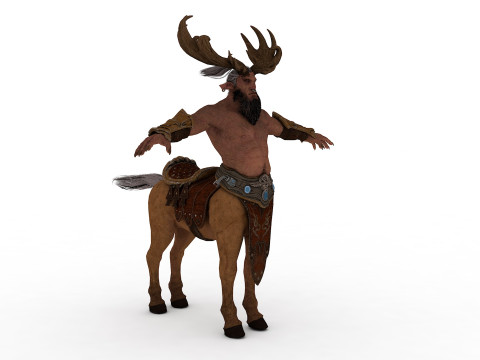 Centaur Rigged and Animated Model 3D