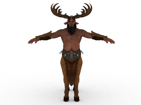 Centaur Rigged and Animated Modelo 3D