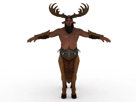 Centaur Rigged and Animated 3D Model