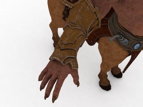 Centaur Rigged and Animated Modelo 3D