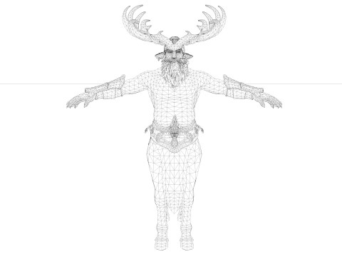 Centaur Rigged and Animated Modelo 3D