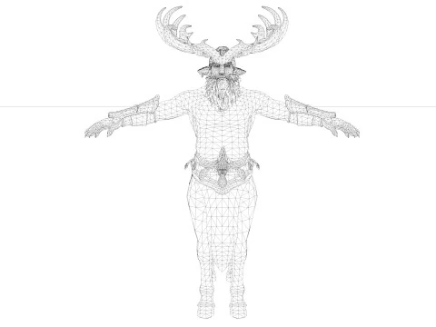 Centaur Rigged and Animated 3D Model